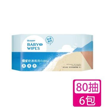優生 乾濕兩用巾清爽型80抽*6包
