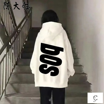 【XL-8XL大尺碼】👩帽T 連帽上衣 衛衣 秋冬上衣 加絨秋冬加絨新版連帽衛衣男女情侶印花字母胖mm大碼-300斤韓