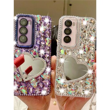 適用于oppoReno12pro手機殼13新款Reno12保護殼帶鉆Reno11pro全包攝像頭鉆Reno10pro+女款9潮牌8創意7鏡子6