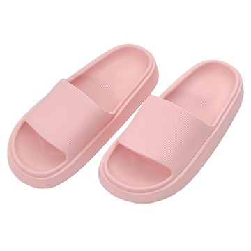 話題知性休閒拖鞋 柔軟厚實 防水輕量  粉色