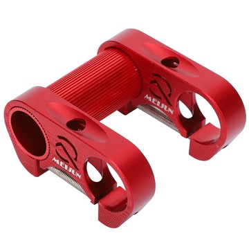 【Lixada】自行車雙把立管25.4MM折疊自行車鋁合金可調車把把立紅色