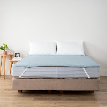 格外酷涼單人涼感薄墊 105x186cm 冰河藍