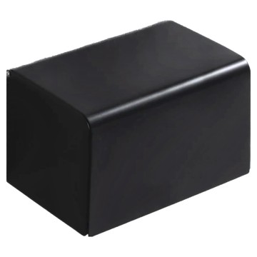 Tough 北歐風304不鏽鋼防水無痕壁掛式衛生紙架  霧面黑色  1個