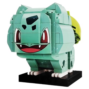 Qman 啟蒙積木 寶可夢系列 妙蛙種子 Bulbasaur 積木玩具 A0104 127塊  1個  Green