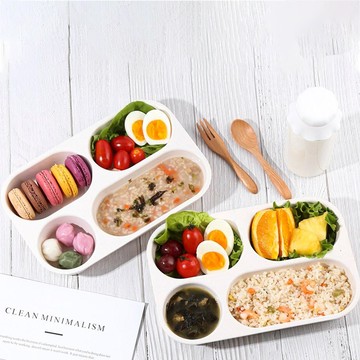 TheCerealPottery 穀物陶瓷 兒童餐盤  1入  餐盤  白色