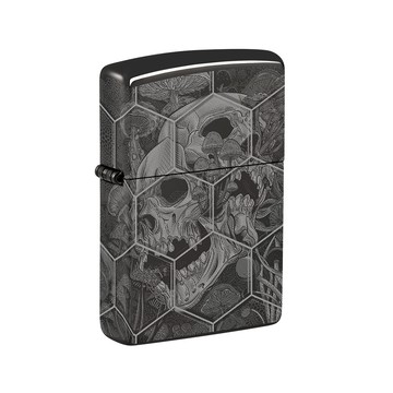 Zippo 【官方授權店】Trippy Skull Design 迷幻骷髏防風打火機