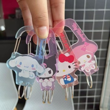 滿額免運🔔三麗鷗 登山扣 鑰匙圈 Hello Kitty 酷洛米 美樂蒂 達磨 公仔掛件 包包装飾 卡通三麗鷗鑰匙扣庫
