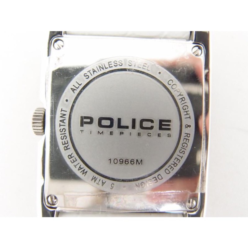 POLICE ポリス マルチカレンダー 10966M クォーツ 腕時計 中古 ...