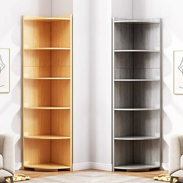 角柜轉角置物架墻角落地書架置物柜客廳墻邊三角收納柜子多層拐角/櫃子/書櫃/儲物櫃/收納櫃/置物櫃/落地櫃/轉角櫃/三角櫃/墻角櫃/靠墻櫃