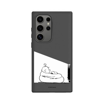 Galaxy S24 Ultra SolidSuit 黑 - 史努比 Snoopy - Snoopy&Charlie Brown追劇時間