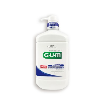 Sunstar 日本GUM牙周護理潔齒液漱口水960ml/按壓瓶-草本薄荷(大容量家庭用CPC抑制牙漬溫和口感潔齒液)