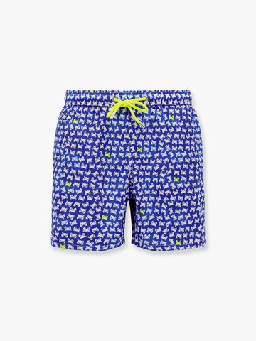 Comfort light nylon swim trunk with crab background print - MC2 SAINT BARTH - gender_Man