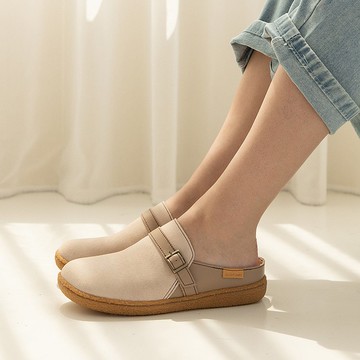 3M防潑水 和菓子穆勒鞋-白豆沙 防水 懶人鞋