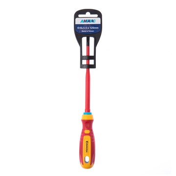 絕緣三角曲線柄一字5.5x125mm