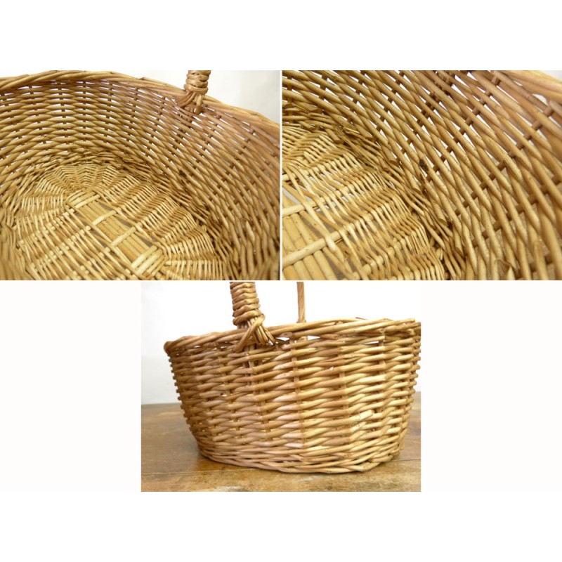 竹籠☆アンティーク 壁掛け 古民家 レトロ ナチュラル 湘南スタイル