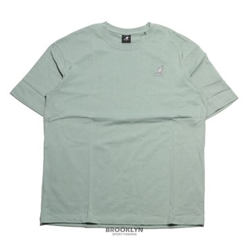 KANGOL 短T 粉綠 灰刺繡 後背大圖 短袖 上衣 男 6125101172