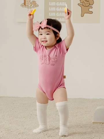 咖啡廳家族．舒彈開肩寶寶包臀衣