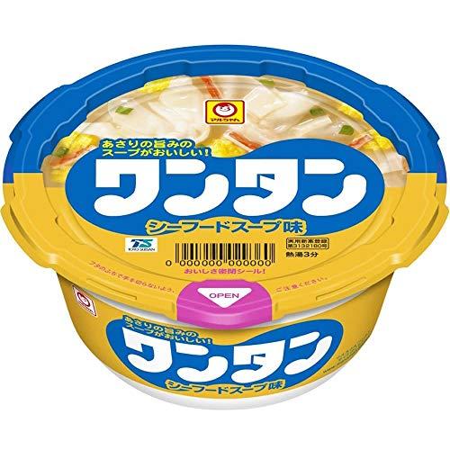 東洋水産 マルちゃん ワンタンスープ しょうゆシーフード味 2種アソート(しょうゆ味 12個 シーフード味6個)