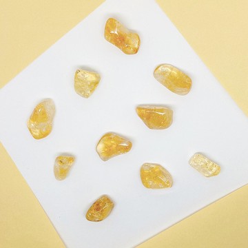 Edith & Jaz • 財富之石│黃水晶原石小號10顆 Set E-G