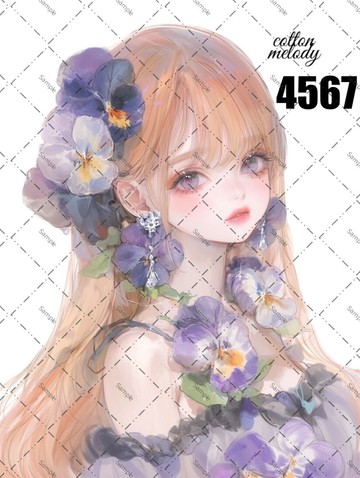 original sticker no.4567 人物貼紙 原創貼紙 原創人物貼紙 裝飾貼紙 cotton melody