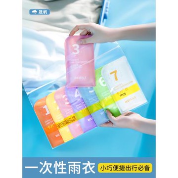 一次性卡片雨衣長款全身透明加厚防暴雨女款成人便攜雨服男款防水