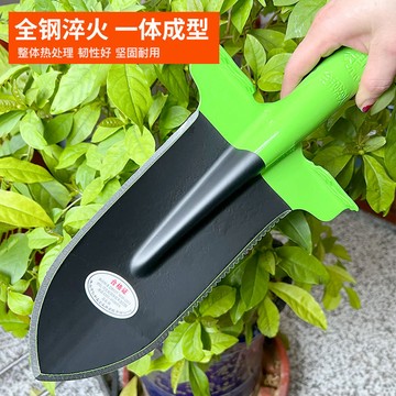 臺灣嚴選挖溝神器開溝新款尖頭剷錳鋼加厚鐵鍬小號挖樹挖山藥野菜農用工具