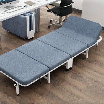 折疊床 行軍床 看護床 午睡床 躺椅 收納床 折疊單人床四折兩用午睡神器折疊床加厚加固簡易超厚折疊硬板床