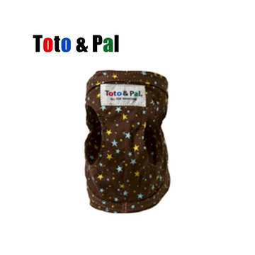 Toto&Pal  星星棕色胸背5號 【現貨】