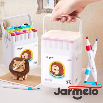 【JarMelo 原創美玩】雙頭可水洗馬克筆(36色) JA96857