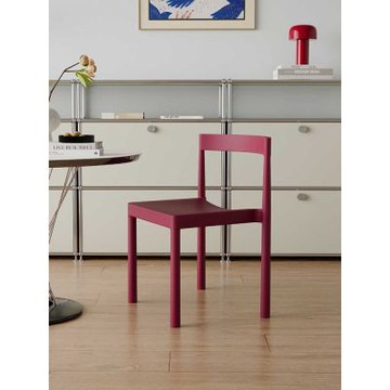 意式餐椅 可疊放 43×46×73CM 靠背椅 休閒椅 化妝椅 書桌椅 餐桌椅 客廳椅 椅子