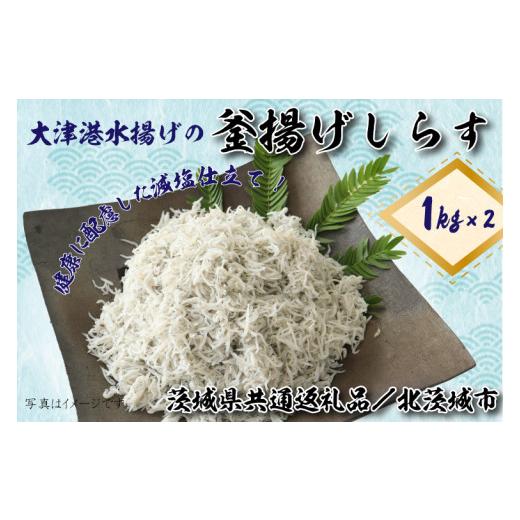 ふるさと納税 茨城県 行方市 DS-8大津港水揚げの釜揚げしらす2kg(1kg×2個)