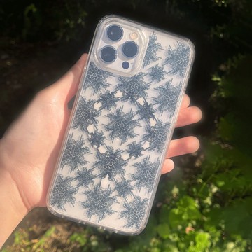 愛麗絲時鐘-黑色透明手機殼（MagSafe可選）