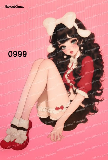 0999 原創貼紙 原創人物貼紙 貼紙 標籤 りまりま RimaRima