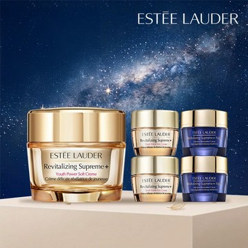 🏡全方位彈潤呵護【Estee Lauder 雅詩蘭黛】無敵膠原家族保養組(膠原霜75ml+15mlx2+膠原藍霜15mlx2)