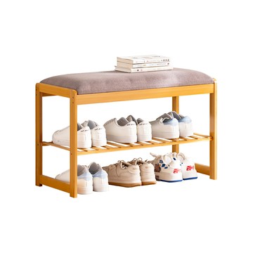 【HappyLife】楠竹雙層換鞋凳茶 Y11609