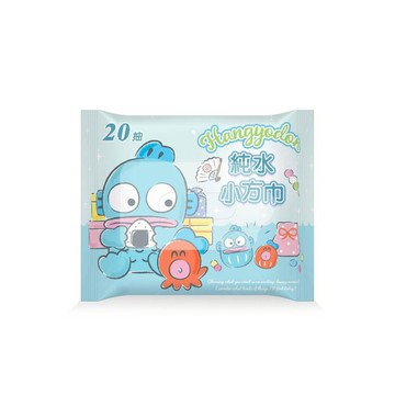 三麗鷗濕式純水小方巾20抽_人魚漢頓
