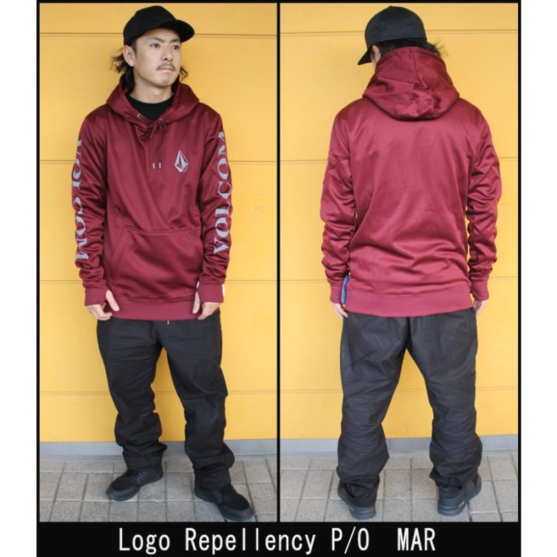 即出荷 19-20 VOLCOM / ボルコム LOGO REPELLENCY 撥水パーカー メンズ