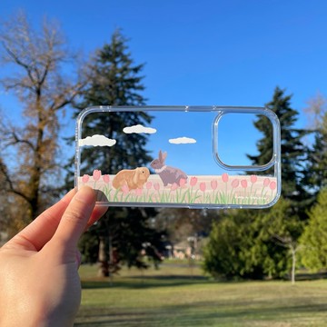 兔兔 透明防摔手機殼 (支援全系列 iPhone)