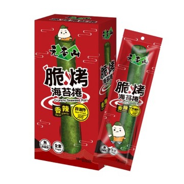 元本山 脆烤海苔捲香辣(8包/盒)