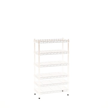 【客尊屋】小資型《粗管徑》 30X60X105Hcm 白騎士六層架