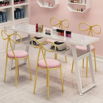 美甲桌 美甲桌子經濟型單雙三人日式網紅美甲台指甲桌美甲桌椅套裝AQ