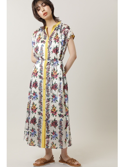 新素材新作 Rose Bud ローズバッド 試着のみ ワンピース ビンテージフラワープリントワンピース ロングワンピース ワンピース Reachahand Org