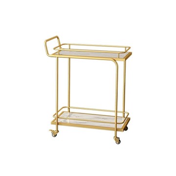 免運/可開發票 送餐車 小推車 茶水車 收納車 北歐移動小推車高檔收納車酒店酒水車金色多層鐵藝餐車餐廳傳菜車 快速出貨