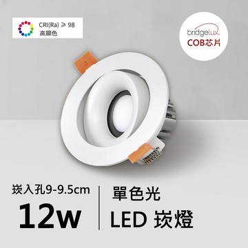 全光譜12W崁燈｜QC-20132W-A12-普瑞芯片