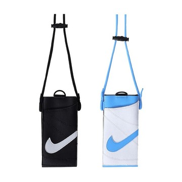 NIKE 手機斜背包 手機包 手機背袋 側背包 隨身包 小包包 簡約 時尚 休閒 輕便 可觸控 夾層 黑白 天空藍白