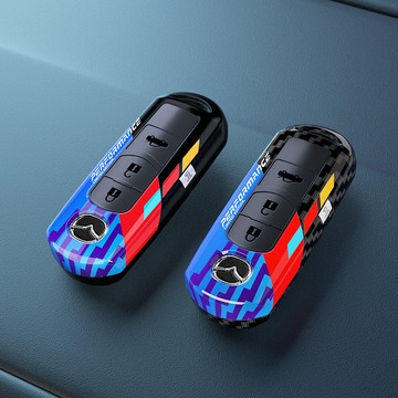 Mazda鑰匙殼 運動塗裝鑰匙包 馬3 5 6 CX3 CX4 保護套 CX5 CX7 CX8 CX9 汽車鑰匙套