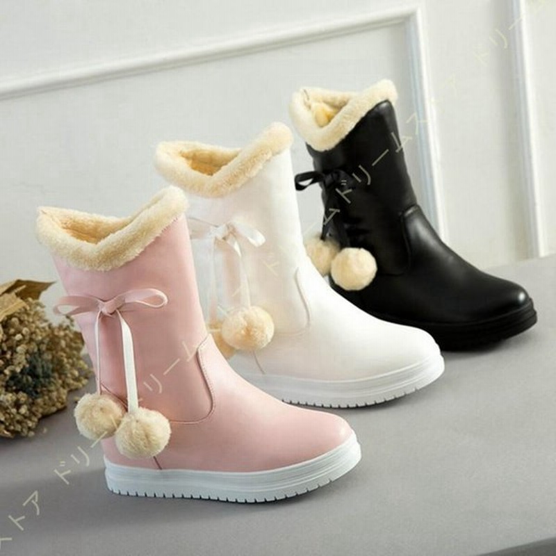 ブーツ 冬 あったか レディースブーツ スノーブーツ スノーシューズ ポンポン 可愛い スノー レイン ブーツ 暖かい 裏起毛 ショートブーツ ブーティ 通販 Lineポイント最大0 5 Get Lineショッピング