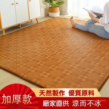 榻榻米墊子地墊夏季涼席窗藤席地墊爬行墊客廳臥室床邊地毯