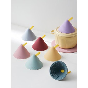 米立風物可愛三角硅膠隔熱手套廚房砂鍋琺瑯鍋耳朵防燙帽夾鍋蓋帽