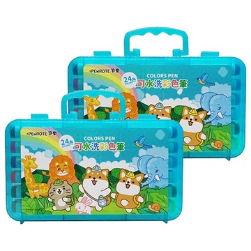 PENROTE 筆樂 柴語錄 第2代水洗彩色筆 DPG8037  24色  2盒